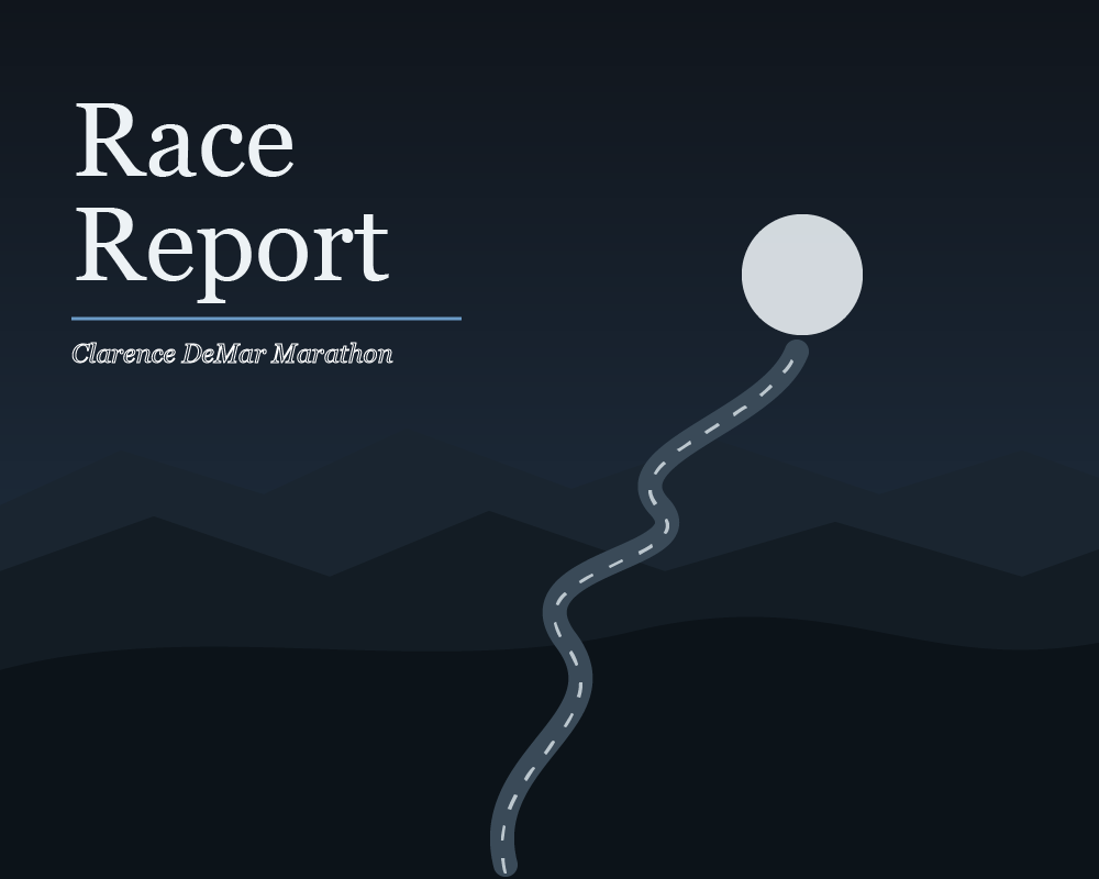 Race Report: Clarence DeMar Marathon
